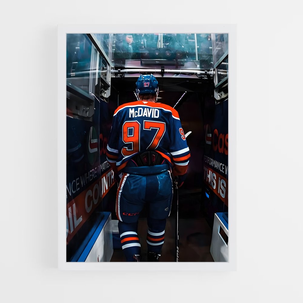 Poster Connor en Salle des Équipements – affiche Hockey sur glace (vue 3)